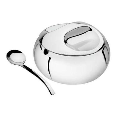Imagem de Açucareiro Porta Açúcar Pote Inox 320ml Tramontina 64400500, 0