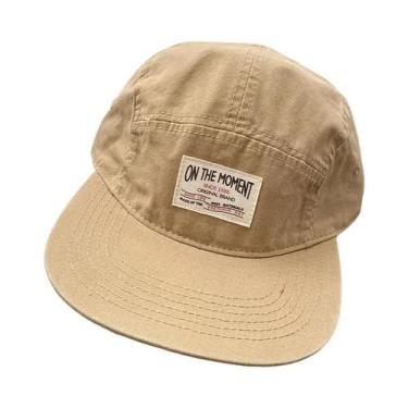Imagem de Boné De Beisebol Snapback Unissex Ajustável De Algodão Com 5 Painéis, 