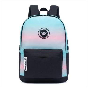 Imagem de Mochila Casual Escolar Feminina Espaçosa Resistente - Hang Loose