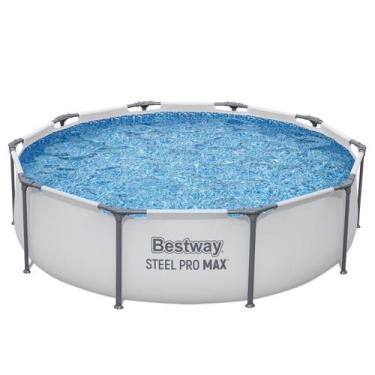 Imagem de Piscina Estruturada 4.678L Circular Cinza 3,05m x 76cm - bestway