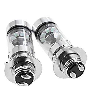 Imagem de Saihisday Lâmpadas de farol LED H6 de substituição para Honda ATV 8000K azul gelo super brilhante serve para Honda TRX 250 300 350 400 450 1985-2009 (pacote com 2)