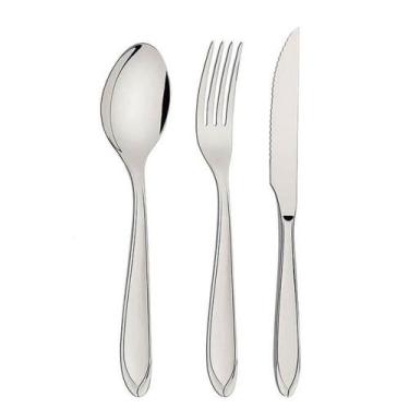 Imagem de Faqueiro Tramontina Laguna Aço Inox com Facas para Churrasco Acabament