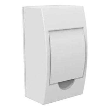 Imagem de Quadro de distribuição de sobrepor 8p din branco - Enerbras