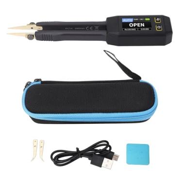 Imagem de Testador de pinça digital de alta precisão compacto smd esr handheld multímetro Tweezer para engenheiros eletrônicos Technicians Alloy Aço de liga de 1,14 polega Exibição colori