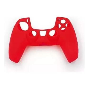 Imagem de Capa Case De Silicone Controle Compatível Ps5 + 4 Par De Grips Borrach