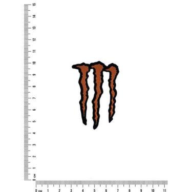 Imagem de Adesivo de Chapéu Country Monster Grande Laranja - Vivace Country, Tam