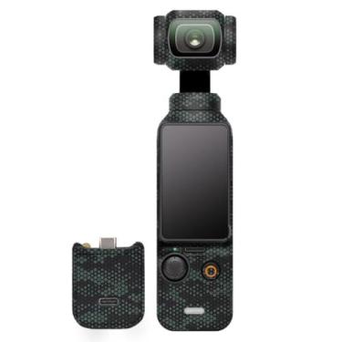 Imagem de Pocket3 Adesivo para câmera Skin Creator Combo adesivo envoltório de vinil antirriscos película protetora acessórios para DJI Osmo Pocket 3 (verde (Mamba)