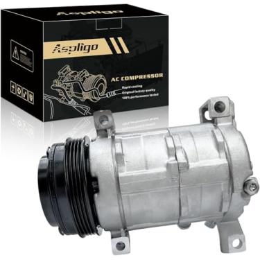 Imagem de Aspligo Compressor de ar condicionado AC serve para Cadillac Escalade 2002-2014, para Chevy Silverado 1500 2500 3500 Suburban 1500 2500 Tahoe Avalanche GMC Sierra Yukon XL 1500 2500 3500, substitui