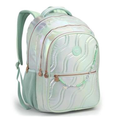 Imagem de Mochila Costa Color Up Wave Feminina Notebook Correntinha, Acqua