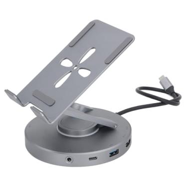 Imagem de aqxreight 360 Rotatável 10 Em 1 USB C Hub Suporte para Tablet e Laptop Com HD 4K, Carregamento Em PD e Conectividade Multi-porta