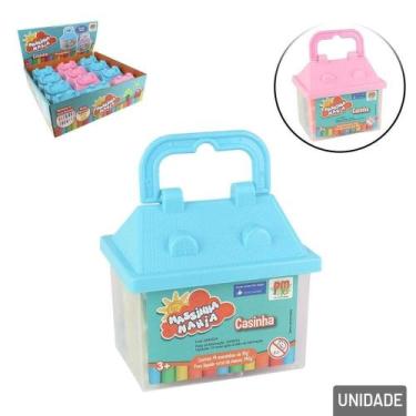 Imagem de Massinha de Modelar 16 Peças na Casinha Color - Tudo em Caixa