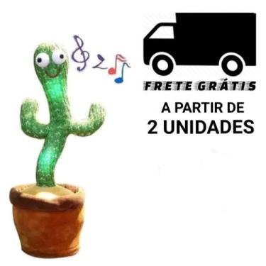 Imagem de Cacto Dançante Toca Música Repete A Fala Com Luzes, Sem roupinha