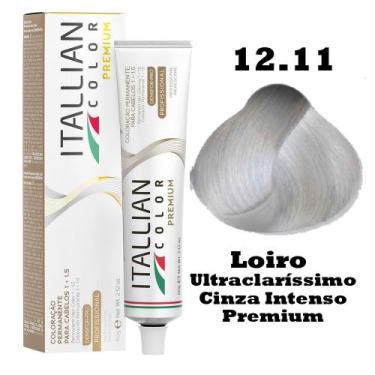 Imagem de Coloração Itallian Color 60g Loiro Ultraclaríssimo Cinza Intenso Premi
