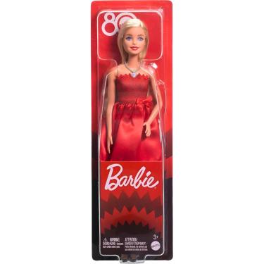 Imagem de Boneca Barbie Collector Ruby Red 80th JGD25 Mattel