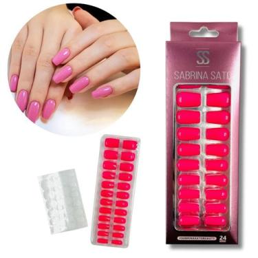 Imagem de Kit Unhas Postiça Autocolante Sabrina Sato Escolha o Modelo, Modelo 4