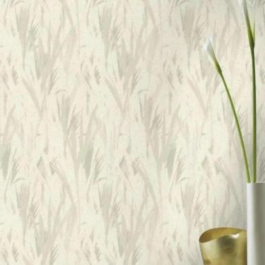 Imagem de Papel De Parede Concrete Folhagem Branco - 10m X 0.53m - Rasch