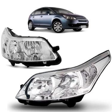 Imagem de Farol C4 Pallas 2004 A 2011 Hatch Eletrico Com Motor - TYC, Esquerdo