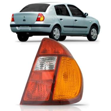 Imagem de Lanterna Traseira Clio 1999 A 2002 Sedan Tricolor - SP ACESSÓRIOS, Dir