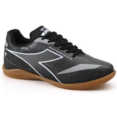 Imagem de Chuteira Unissex Diadora Ceará SC Futsal Preto e Branco-Unissex