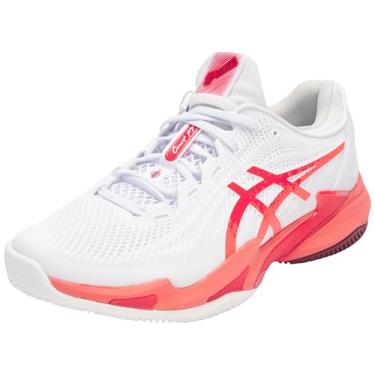 Imagem de Tênis ASICS Court Ff 3 Novak Saibro - Masculino - Branco/Vermelho - tam: 41