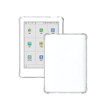 Imagem de Capa transparente para MeeBook M8/M8C eReader 7,8 polegadas, capa protetora FJIASTB flexível TPU à prova de choque para e-reader MeeBook de 7,8 polegadas, leve (transparente)