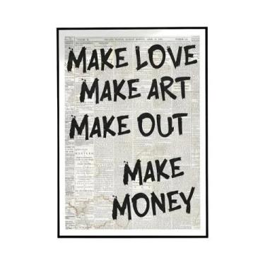 Imagem de Pôster De Lona Com Impressão De Texto Moderno Arte Para Decoração De P