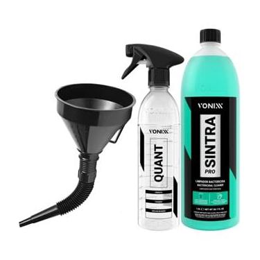 Imagem de Kit Sintra Pro 1,5l Vonixx Pulverizador Quant 500ml Vonixx Funil 13x38cm Preto Karbox