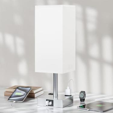 Imagem de Candeeiro de mesa de cabeceira aooshine Touch Control de 3 vias regulá