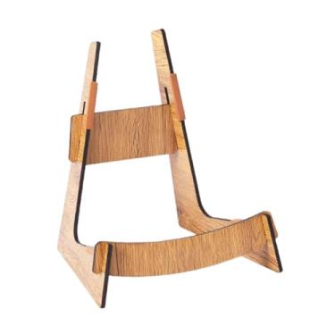 Imagem de Almencla Suporte de exposição de guitarra de madeira, suporte removível para instrumentos musicais, para violino para instrumentos clássicos, acústicos e, Madeira Natural