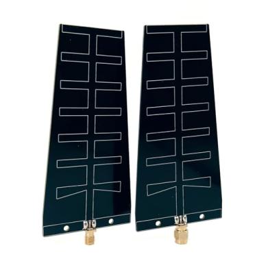 Imagem de Mini antena Yagi direcional WiFi de alto ganho 12dBi 2,4 GHz adequada para drones adaptadores sem fio USB, roteadores SMA e câmeras para recepção ou transmissão de sinal de longo alcance (SMA fêmea)