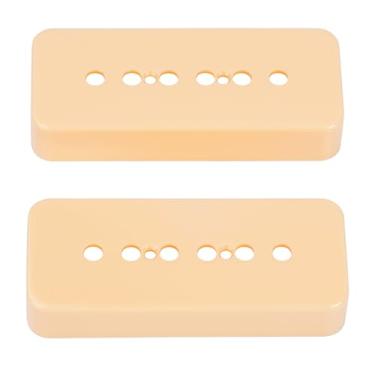 Imagem de Banworks Capas de captador de plástico P90 para guitarra elétrica P-90 Soapbar captador capas de 50 mm (1-31/81.3 cm) captador de pescoço para guitarra elétrica Epiphone Les Paul LP pacote com 2 JT