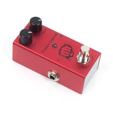 Imagem de Pedal clássico de efeitos de guitarra Chorus – Tom nítido de 12 cordas, True Bypass, corpo de alumínio, alimentação DC 9V (adaptador não incluído)