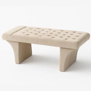 Imagem de Maca Reta Estética Estofada Capitonê Salão Beleza Sobrancelha Extensão