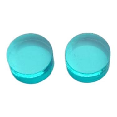 Imagem de simhoa Ponta de taco de bilhar de alta dureza, 2 peças, ponta de reposição transparente, diâmetro de 14,6 mm para iniciantes em sinuca, Azul