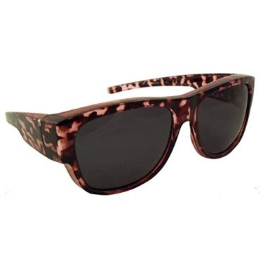 Imagem de Ideal Eyewear Óculos De Sol Femininos Com Lentes Grau Polarizadas (Rosa Tartaruga/Lentes Fumê)