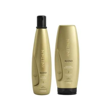 Imagem de Aneethun Blond Shampoo Silver 300ml + Máscara Iluminadora 250g