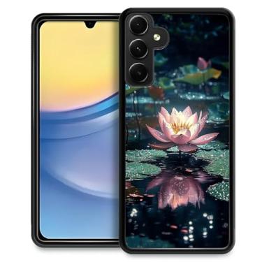 Imagem de CARLOCA Capa compatível com Samsung Galaxy A15 para meninas e meninos, capa rígida, proteção à prova de choque, TPU antiderrapante, para Samsung Galaxy A15, estampa moderna, sonhadora, rosa, flor de