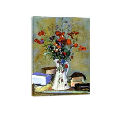 Imagem de Flores Pintura em tela Famosa Pintura Reprodução-Quadros para sala de estar-Flores 12-Pôster pronto para pendurar 50x70cm Tela Embrulhada