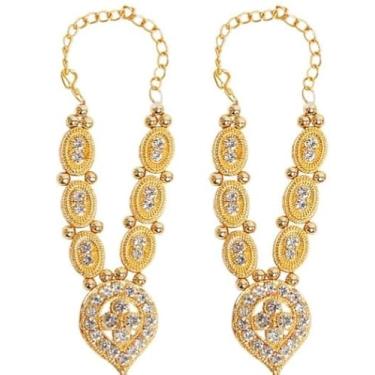 Imagem de Conjunto de 2 malas para Laddu Gopal/Devi Maa/Radha Krishna/Festival Navratri tradicional indiano, conjunto de deusas, joias de divindades, todos os Deus, ídolo, decoração de Diwali, decoração de