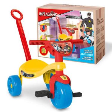 Imagem de Triciclo Tchuco Tico Tico Herói com Haste da Samba Toys