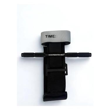 Imagem de Torniquete Tático Haste de Metal S.O.S Pediatria Med Preto