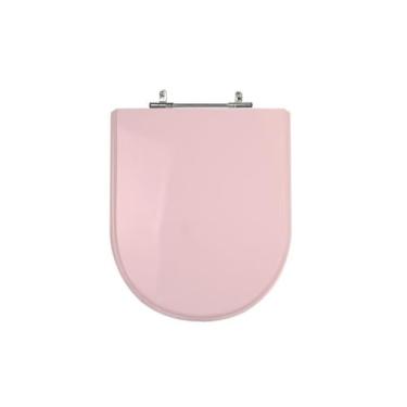 Imagem de Assento Sanitário Poliéster Para Louça Link/Carrara/Belle Époque (Deca) Aço Sedile Rose