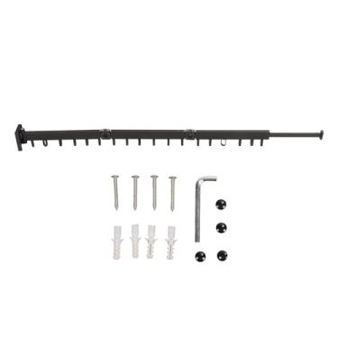 Imagem de Cabide de Parede Retrátil para Roupas, Rack de Alumínio para Secagem de Roupas, Varanda Interna (Dobrando em terços)