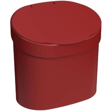 Imagem de Lixeira Basic Para Pia Com 4 Litros Vermelha - 10902-0465 - Coza