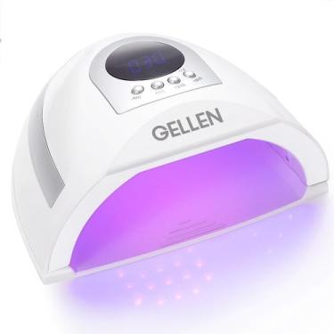 Imagem de Lâmpada de unhas UV GELLEN 268W Luz UV/LED para unhas com 4 temporizad