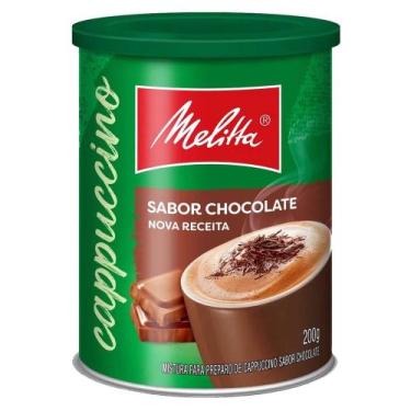 Imagem de Café Solúvel Cappuccino Melitta Chocolate 200g Lata