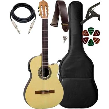 Imagem de Violão Giannini Nfl Ceq Imbuia Eletroacústico + Acessórios