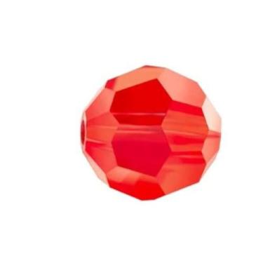 Imagem de 100 peças Adabele Austrian 4 mm (0,16 polegadas) pequenas facetadas soltas contas de cristal redondas vermelho Sião claro compatível com cristais Swarovski para fabricação de joias SS2R-406