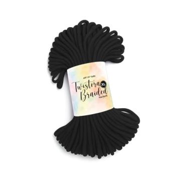 Imagem de Art of Yarn Twistora XL – 1000 g, 82 m (89,67 jardas) 55% algodão - 45% poliéster, #7 peso jumbo chenille macio e volumoso para tricô manual, cobertores de crochê DIY, 1 novelo - 99750