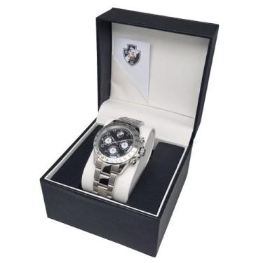 Imagem de Relógio Vasco da Gama Oficial Masculino Aço Inox Cronógrafo VAS0151